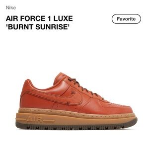 Nike Air Force 1 Luxe Burnt Sunrisee Men's Sneakers - Burnt Orange